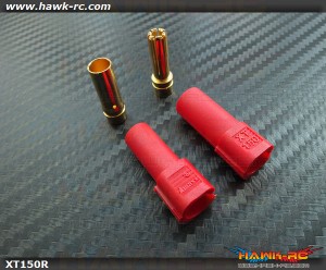 XT150 6mm High Current Plug Red x 1 Pair