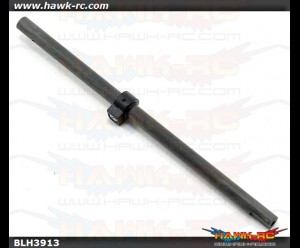 Carbon Fiber Main Shaft w/Collar & Hdw: mCP X BL