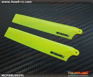 MicroHeli Plastic Main Blade 117mm (YELLOW) - MCPXBL