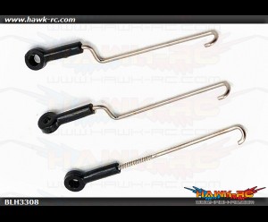 Servo Pushrod Set with ball links: nCP X