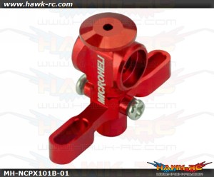 MicroHeli Aluminum Main Rotor Hub w/ Button (RED)-Nano CP X