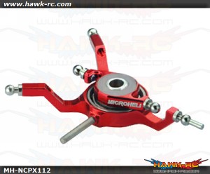 MicroHeli Precision CNC Aluminum Swashplate (RED) - Nano CP X